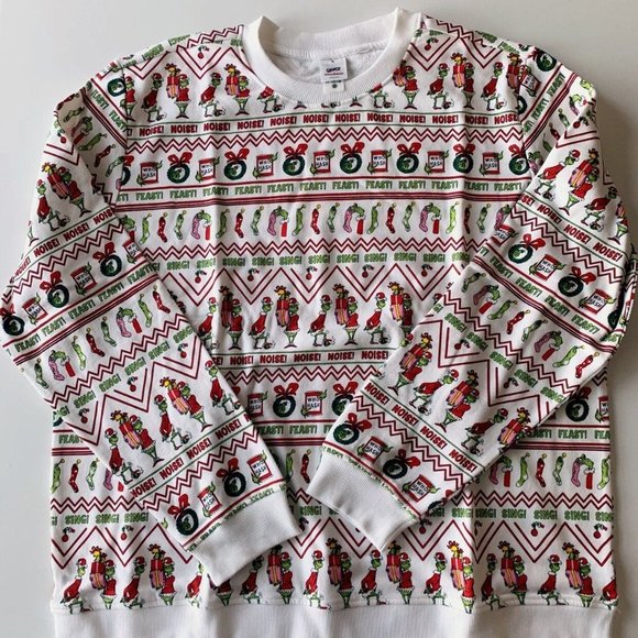 Hanna Andersson Other - NEW Hanna Andersson Adult Unisex Dr. Seuss Grinch Holiday Sweatshirt XL